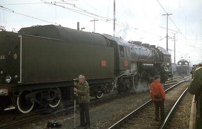 SBB, Romanshorn, Dampflok SNCF 141R-1244, Aufnahme 1979
