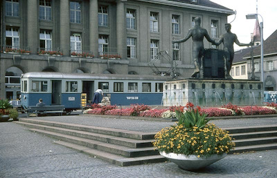 WSB Aarau, Hauptpost, Schützendenkmal, 1967