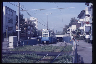 VBZ Schwamendingen, Tunneleinfahrt, 1988