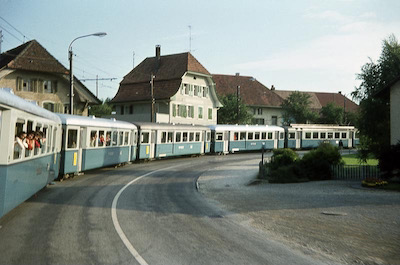 WSB 6-Wagen-Zug Unterentfelden, 1971