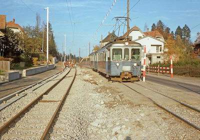 WSB Distelberg Süd, altes und neues Geleise, 1976