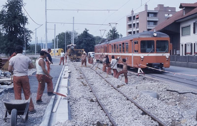 WSB Oberentfelden, Eigentrassé im Bau, Apr 1983