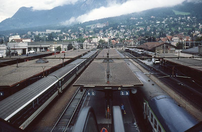 SBB Chur, Perrons von oben, 1993