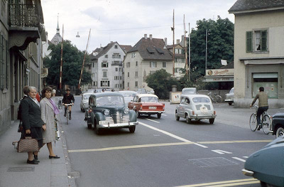SBB Baden, ehemalige Falkenbarriere, 1961