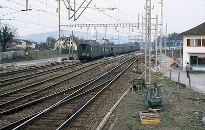SBB Rupperswil, 1 Geleise nach Lenzburg in Betrieb, 1984
