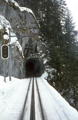 SBB Brünig, Tunnel ob Lungern, 1970