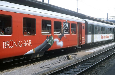 SBB Interlaken E., Jasswagen, Bar, 1991