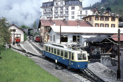 MGN, Glion, Depot Rochers de Naye, Aufnahme 1963