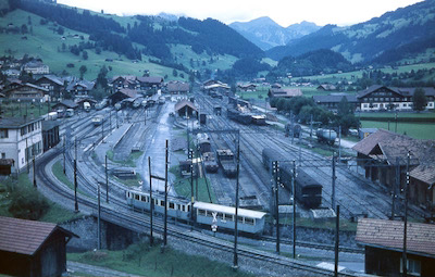 MOB Bahnhof Zweisimmen, 1963