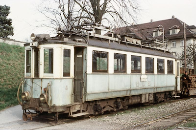 BDB Triebwagen Nr. 4, Wohlen, 1957