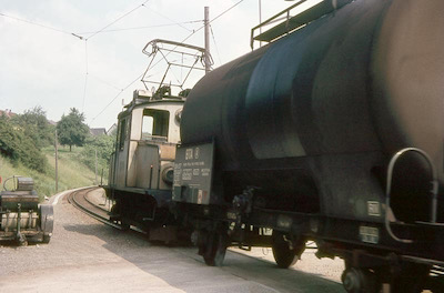 BDB Normalspur-Güterzug, Wohlen Oberdorf, 1967
