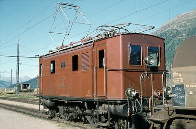 RhB, Samedan, Ge 2/4 207, Aufnahme 1957
