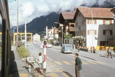 RhB Ilanz, Bahnhofstrasse, 1966