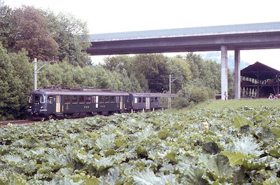 SBB Seetalbahn, Lenzburg, N1-Brücke, Rhabarber, 1984