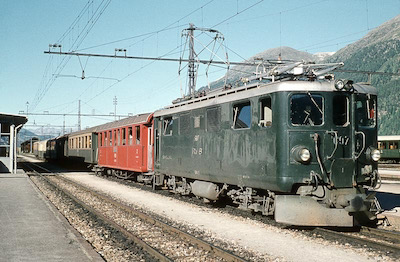 RhB Glacier-Express, Ge 4/4, Samaden, 1957