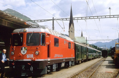 RhB Davos-Platz, Ge 4/4 rot, 1984