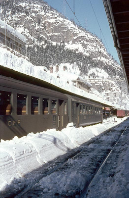 SBB Göschenen, Schnee, 1968