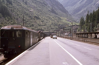 SBB Göschenen, Autorampe, 1980