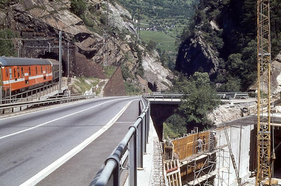 Dazio Grande, SBB, N2 im Bau, 1981