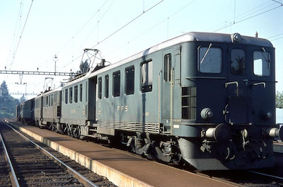 SBB, Vira, Strecke Bellinzona-Luino, Be 4/6 1607, Aufnahme 1970