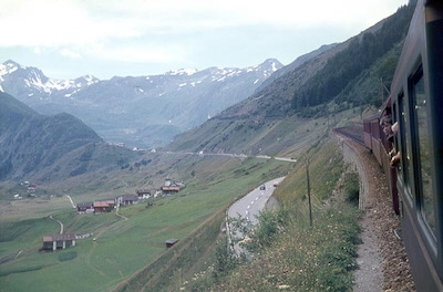 Furka-Oberalp-Bahn, Tavetsch-Selva, Aufnahme 1974