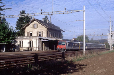 SBB, Station Dottikon-Dintikon, NPZ, Aufnahme 1990