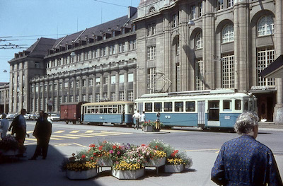 TB, St. Gallen, Personenzug mit BDe 4/4 (Serie 6-8), Aufnahme 1966