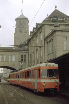 TB, St. Gallen, Triebzug BDe 4/8, Aufnahme 1979