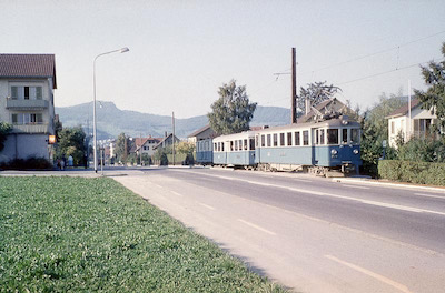 WSB Triebwagen 5, Aarau-Suhr, Wasserfluh, 1962