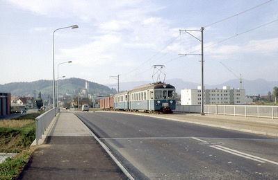 WSB Neuer Pendelzug, Autobahnbrücke Suhr, 1966