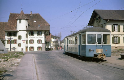 WSB, Suhr, Kreuz, Personenzug, Aufnahme 1968