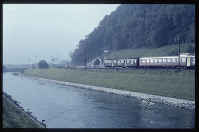 SBB Ziegelbrücke-Wesen, Biberlikopftunnel, Linthkanal, 1965