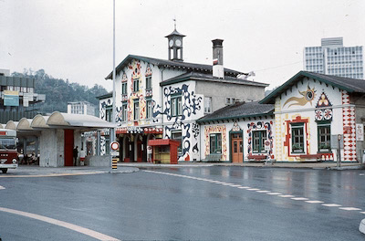 SBB Bahnhof Baden, bemalt, 1972