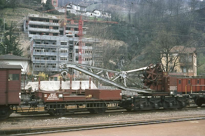 SBB Kranwagen, Bellinzona, 1968