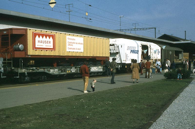 SBB Neue Güterwagen, Lenzburg, 1984
