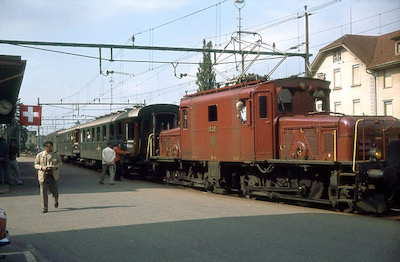 SBB De 6/6, Extrazug, Beinwil am See, 1979
