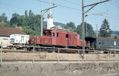 SBB Beinwil am See, De 6/6, Knie, 1975