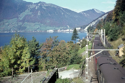 SBB Urnersee / Brunnen, äussere Spur, 1968