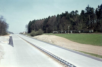 SBB, Striegel, Personenzug mit BDe 4/4, N1 im Bau, Aufnahme 1967