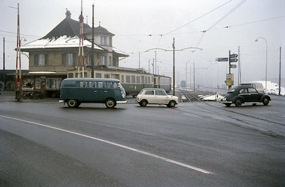 SZB, Worblaufen, Pendelzug mit ABDe 4/4 der Serie 4-6, Aufnahme 1968